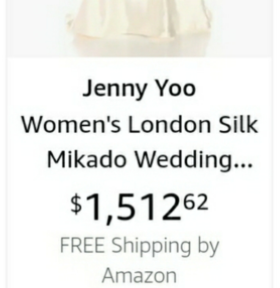 NWT Jenny Yoo Women's London Mikado Silk Wedding Dress. SIZE 8